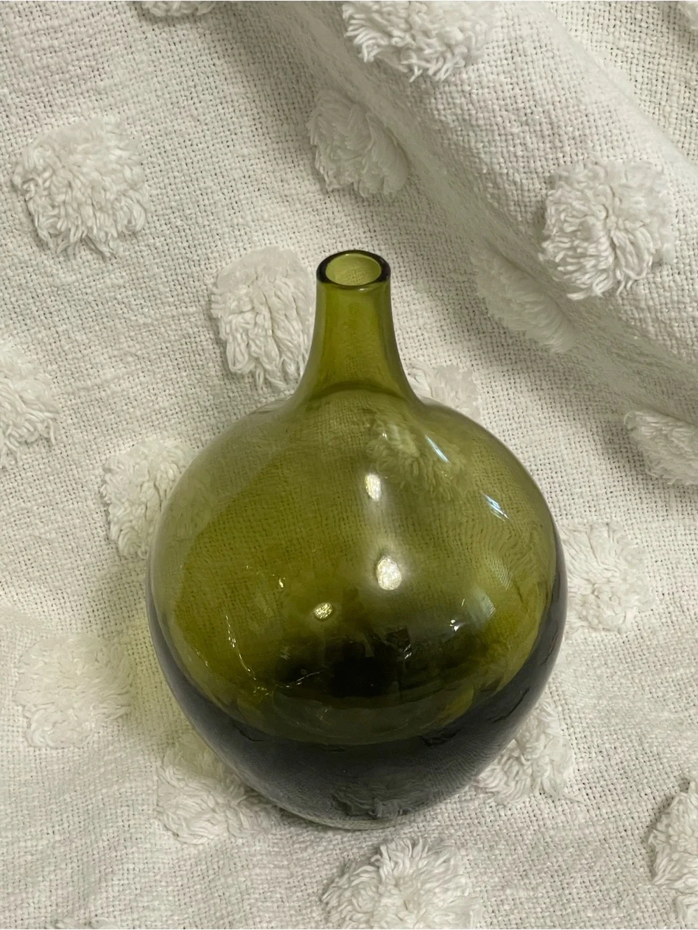 Ikea‎ Retired Salong Jelinek Glass Vase - Green 8”
